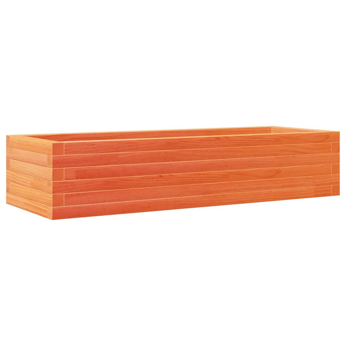 Jardinieră de grădină, maro ceruit, 110x40x23 cm lemn masiv pin - WALTI WALTI