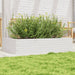 Jardinieră de grădină, alb, 110x60x23 cm, lemn masiv de pin - WALTI WALTI