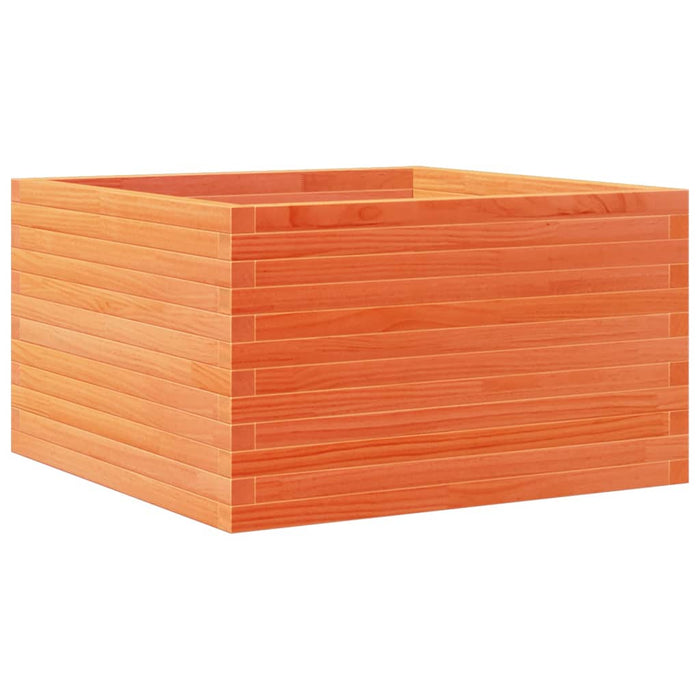 Jardinieră grădină, maro ceruit, 80x80x45,5 cm, lemn masiv pin - WALTI WALTI