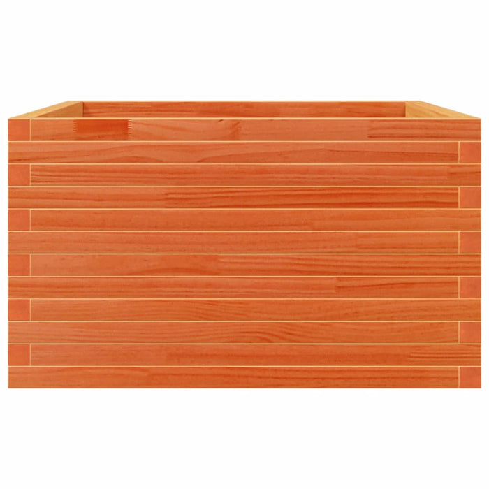 Jardinieră grădină, maro ceruit, 80x80x45,5 cm, lemn masiv pin - WALTI WALTI