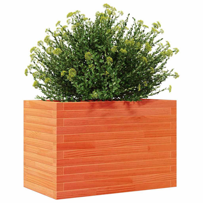 Jardinieră grădină, maro ceruit, 70x40x45,5 cm, lemn masiv pin - WALTI WALTI