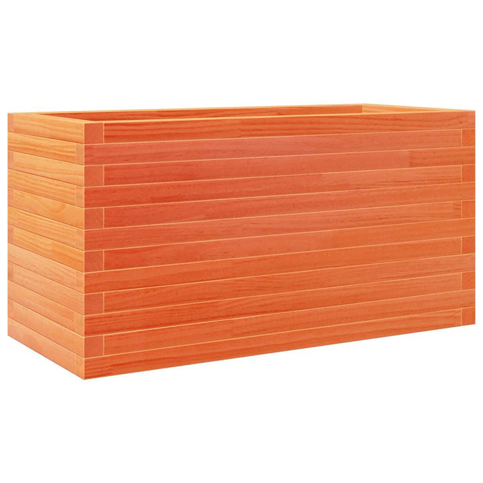 Jardinieră grădină, maro ceruit, 90x40x45,5 cm, lemn masiv pin - WALTI WALTI