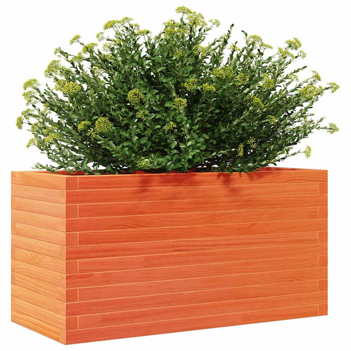 Jardinieră grădină, maro ceruit, 90x40x45,5 cm, lemn masiv pin - WALTI WALTI