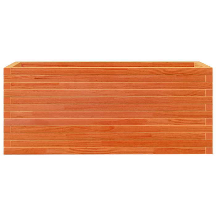 Jardinieră grădină, maro ceruit, 110x40x45,5 cm, lemn masiv pin - WALTI WALTI