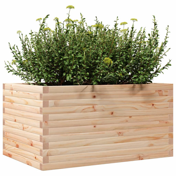 Jardinieră de grădină, 90x60x45,5 cm, lemn masiv de pin - WALTI WALTI