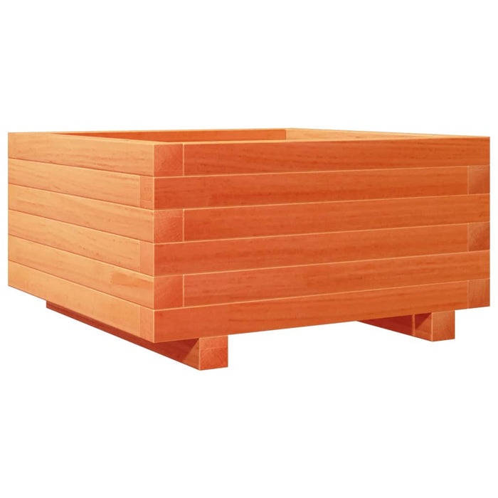 Jardinieră grădină, maro ceruit, 50x50x26,5 cm, lemn masiv pin - WALTI WALTI