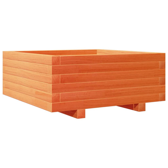 Jardinieră grădină, maro ceruit, 60x60x26,5 cm, lemn masiv pin - WALTI WALTI