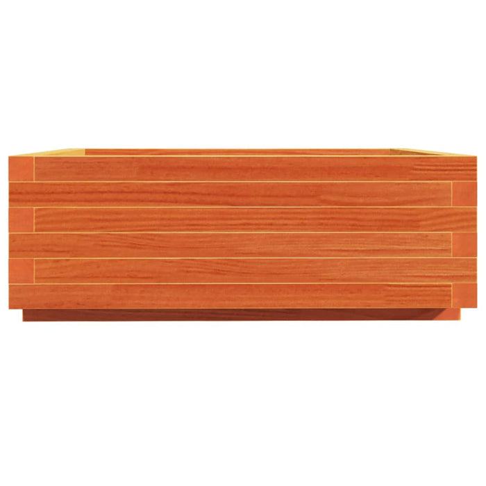 Jardinieră grădină, maro ceruit, 70x70x26,5 cm, lemn masiv pin - WALTI WALTI