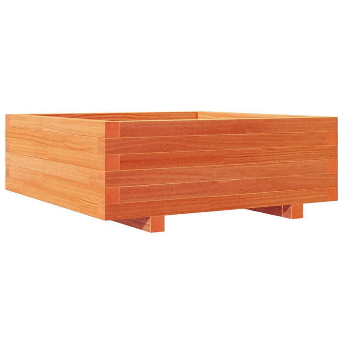 Jardinieră grădină, maro ceruit, 70x70x26,5 cm, lemn masiv pin - WALTI WALTI