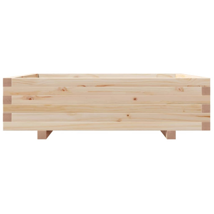 Jardinieră de grădină, 90x90x26,5 cm, lemn masiv de pin - WALTI WALTI