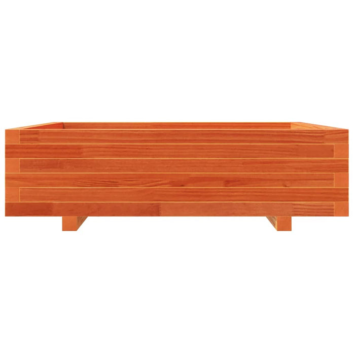 Jardinieră grădină, maro ceruit, 90x90x26,5 cm, lemn masiv pin - WALTI WALTI
