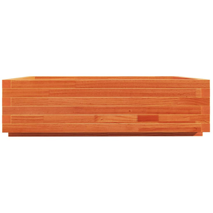 Jardinieră grădină, maro ceruit, 90x90x26,5 cm, lemn masiv pin - WALTI WALTI
