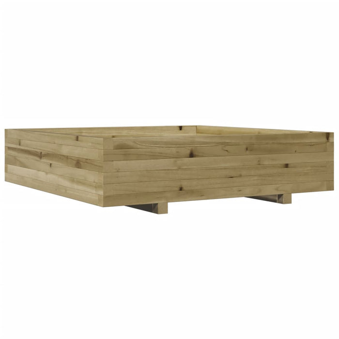 Jardinieră de grădină, 100x100x26,5 cm, lemn de pin impregnat - WALTI WALTI