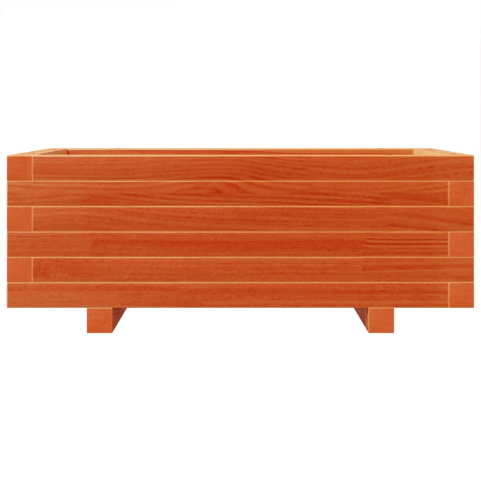 Jardinieră grădină, maro ceruit, 70x40x26,5 cm, lemn masiv pin - WALTI WALTI