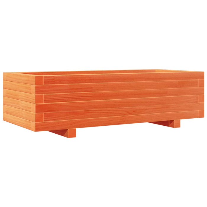 Jardinieră grădină, maro ceruit, 90x40x26,5 cm, lemn masiv pin - WALTI WALTI