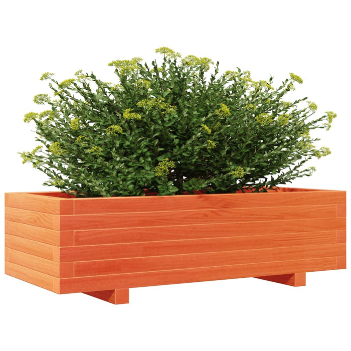 Jardinieră grădină, maro ceruit, 90x40x26,5 cm, lemn masiv pin - WALTI WALTI