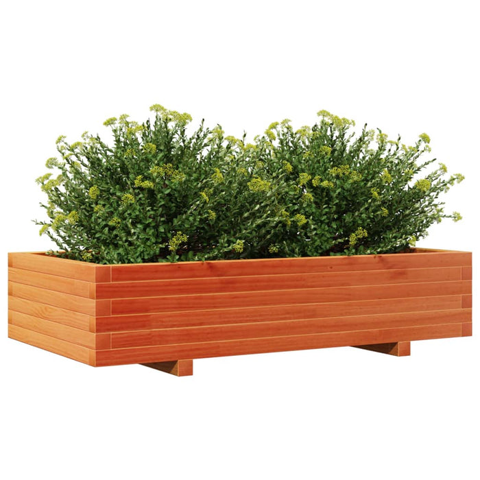 Jardinieră grădină, maro ceruit, 110x60x26,5 cm, lemn masiv pin - WALTI WALTI