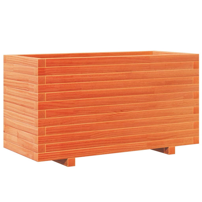 Jardinieră grădină, maro ceruit, 90x40x49,5 cm, lemn masiv pin - WALTI WALTI