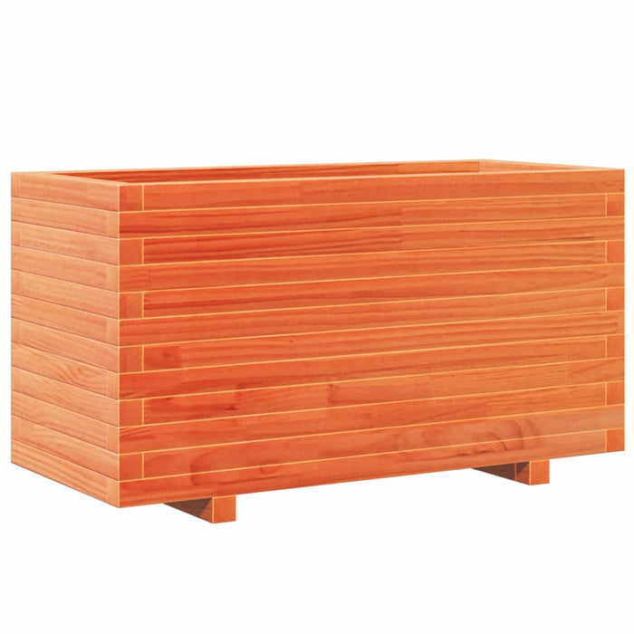 Jardinieră grădină, maro ceruit, 90x40x49,5 cm, lemn masiv pin - WALTI WALTI