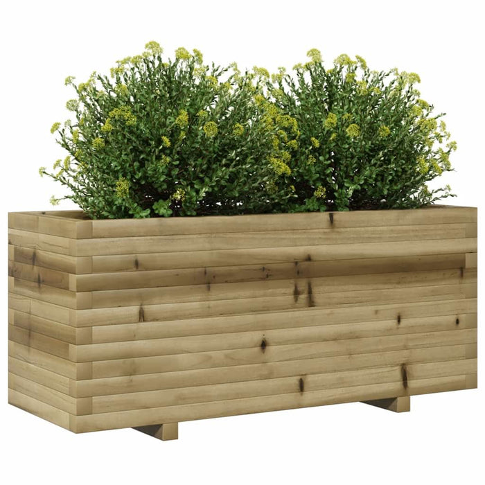 Jardinieră de grădină, 110x40x49,5 cm, lemn de pin impregnat - WALTI WALTI