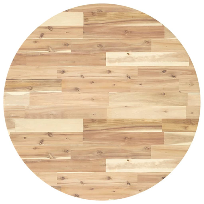 Blat de masă rotund, Ø80x4 cm, lemn masiv de acacia - WALTI WALTI