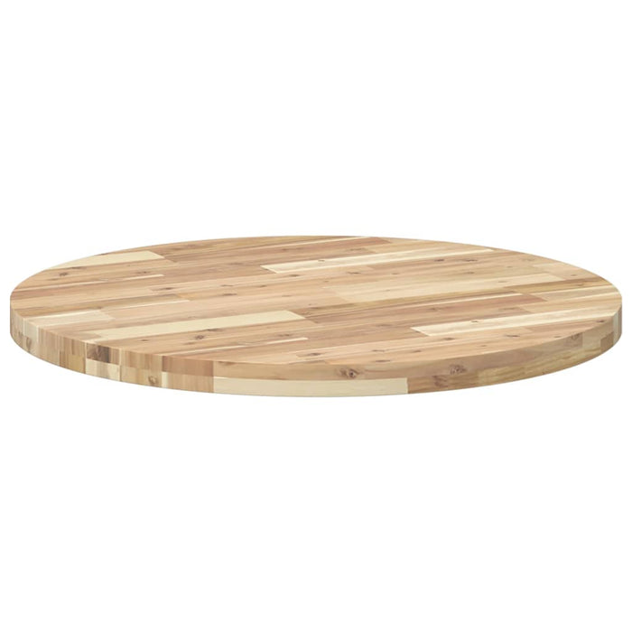 Blat de masă rotund, Ø80x4 cm, lemn masiv de acacia - WALTI WALTI