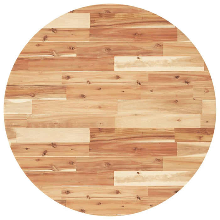 Blat de masă rotund, Ø80x4 cm, lemn masiv de acacia - WALTI WALTI