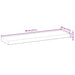 Blat masă 80x20x4 cm lemn solid dreptunghiular de acacia - WALTI WALTI