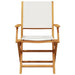 Set mobilier de grădină 5 piese textil alb crem/lemn masiv - WALTI WALTI