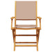 Set mobilier de grădină 5 piese textil taupe/lemn masiv - WALTI WALTI