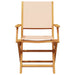 Set mobilier de grădină 5 piese textil bej/lemn masiv - WALTI WALTI