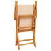 Set mobilier de grădină 5 piese textil bej/lemn masiv - WALTI WALTI