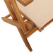 Set mobilier de grădină 5 piese textil bej/lemn masiv - WALTI WALTI