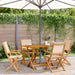 Set mobilier de grădină 5 piese textil bej/lemn masiv - WALTI WALTI