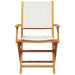 Set mobilier de grădină 7 piese textil alb crem/lemn masiv - WALTI WALTI