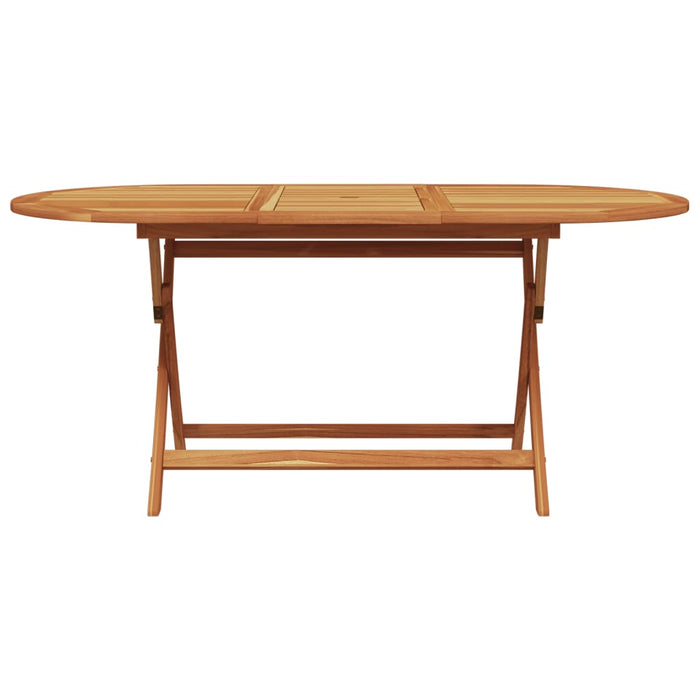 Set mobilier de grădină 7 piese textil alb crem/lemn masiv - WALTI WALTI