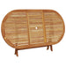 Set mobilier de grădină 7 piese textil alb crem/lemn masiv - WALTI WALTI