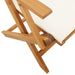 Set mobilier de grădină 7 piese textil alb crem/lemn masiv - WALTI WALTI