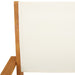 Set mobilier de grădină 7 piese textil alb crem/lemn masiv - WALTI WALTI
