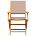 Set mobilier de grădină 7 piese textil taupe/lemn masiv - WALTI WALTI