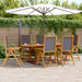 Set mobilier de grădină 7 piese textil antracit/lemn masiv - WALTI WALTI