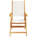 Set mobilier de grădină 7 piese textil alb crem/lemn masiv - WALTI WALTI
