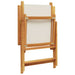 Set mobilier de grădină 7 piese textil alb crem/lemn masiv - WALTI WALTI