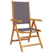 Set mobilier de grădină 7 piese textil antracit/lemn masiv - WALTI WALTI