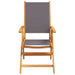 Set mobilier de grădină 7 piese textil antracit/lemn masiv - WALTI WALTI
