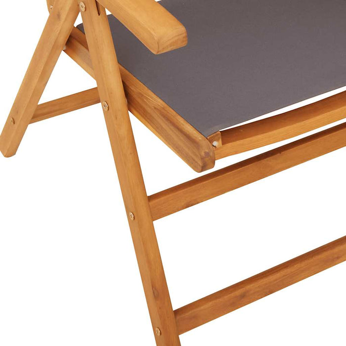 Set mobilier de grădină 7 piese textil antracit/lemn masiv - WALTI WALTI