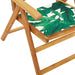 Set mobilier de grădină 7 piese textil model frunze/lemn masiv - WALTI WALTI