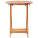 Set mobilier bistro, 3 piese, textil alb crem/lemn masiv - WALTI WALTI