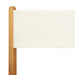 Set mobilier bistro, 3 piese, textil alb crem/lemn masiv - WALTI WALTI