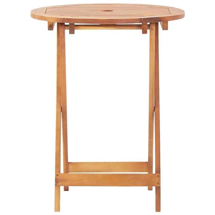 Set mobilier bistro, 3 piese, textil antracit/lemn masiv - WALTI WALTI